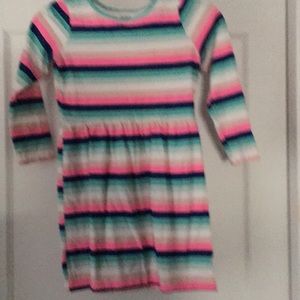 Carters long sleeve striped dress